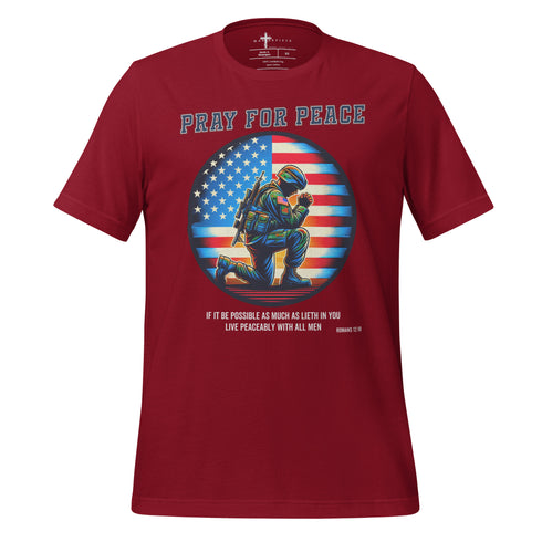 Pray for Peace Christian Bible Verse T-Shirt